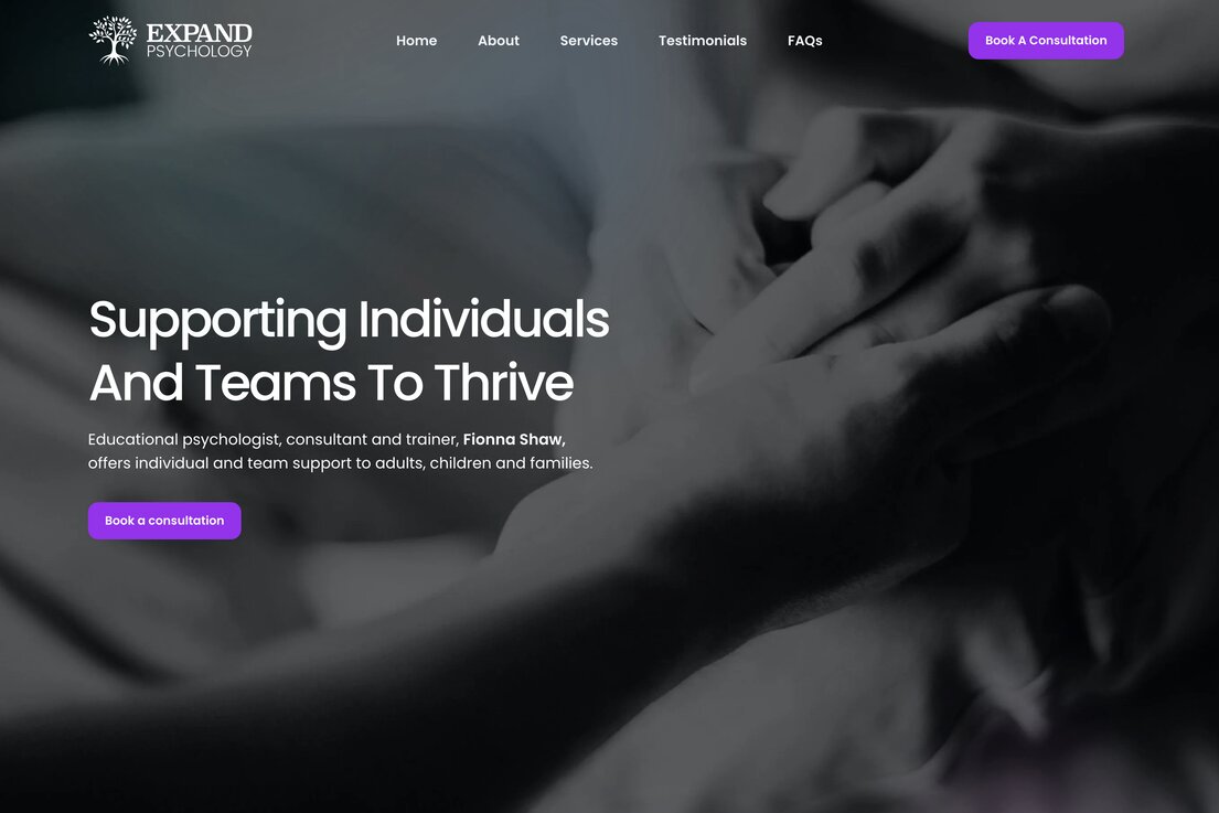 Expand Psychology website home page.