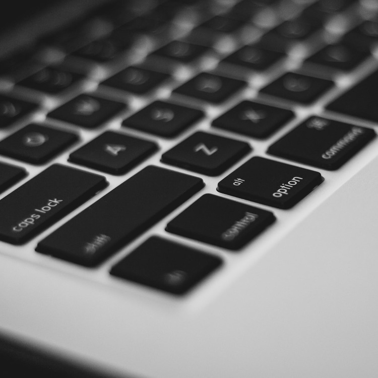 close up of a mac keyboard