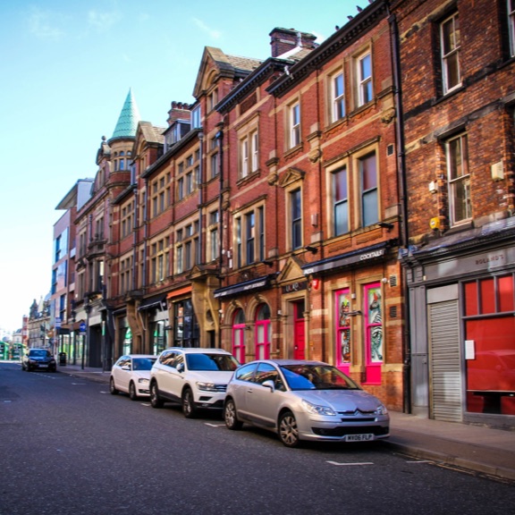a street scene in Leeds